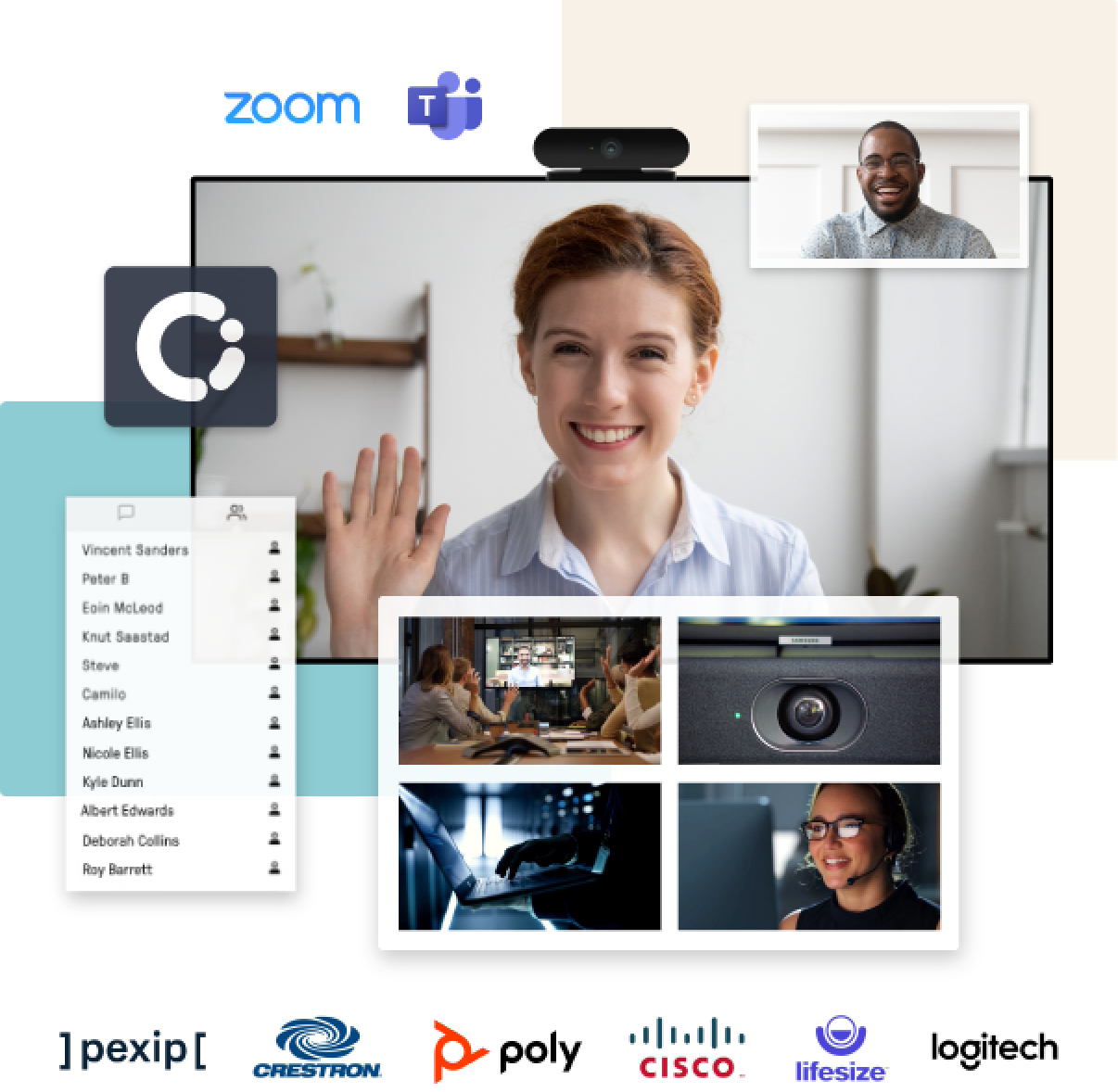 CI Connect Mock AV and Video Meeting Setup