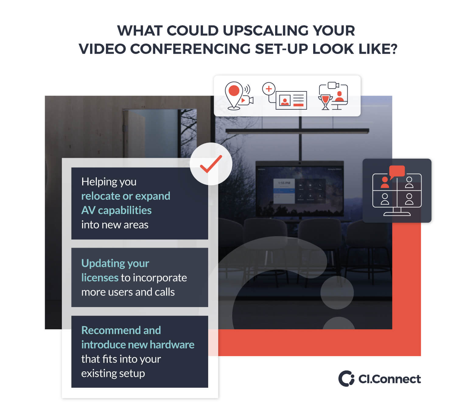 What could upscaling your video conferencing set-up look like?